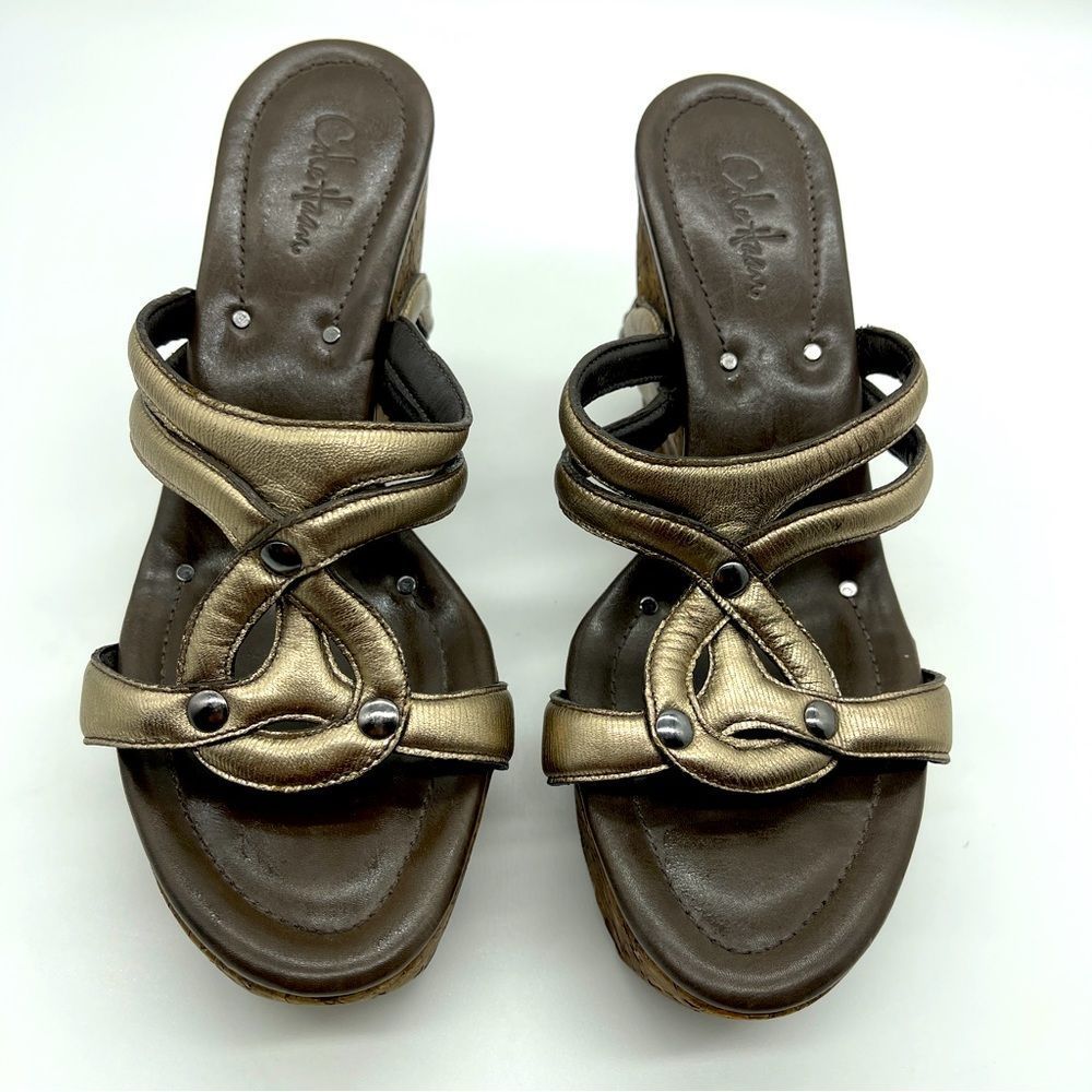 COLE HAAN WEDGE SANDALS, size 7